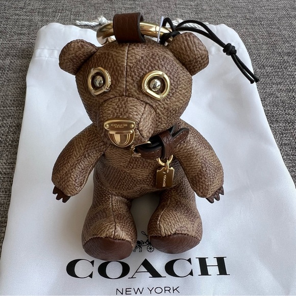 Coach Bear Bag Charm - Picture 1 of 7